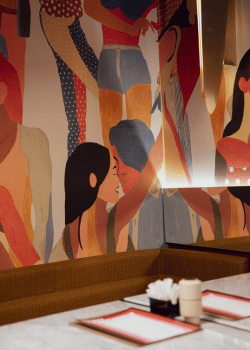 Interior of Milo Food & Bar restaurant in Mostar