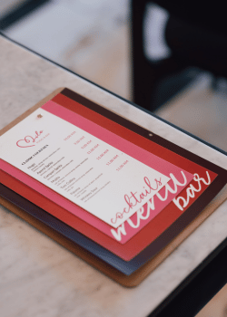 Milo Food & Bar menu — cocktails and dishes